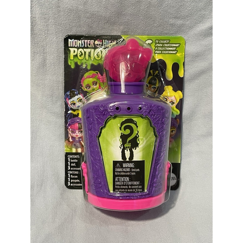 NEW Monster High Potions Series 3 3" Mystery Pack 1 - Mini Doll +3 Charms 0855HF